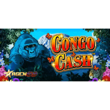 a poster for congo cash shows a gorilla in the jungle