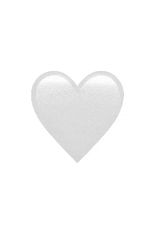 a white heart on a white background that is plain