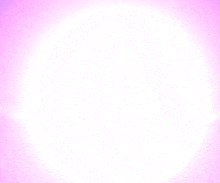 a white circle on a pink background with a purple border