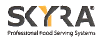 a skyra professional food serving system logo