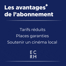 a blue background with white text that says les avantages de l ' abonnement