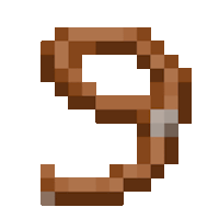 a pixel art image of a number 9 on a white background