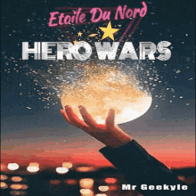 a book called hero wars by mr geekyle is shown