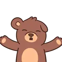a teddy bear is surrounded by pink kisses