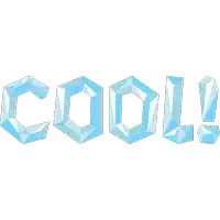 the word cool is made up of ice cubes on a white background