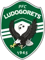 a logo for pfc ludogorets with an eagle