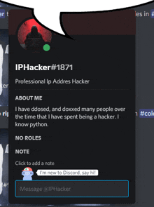 a screenshot of iphacker # 1871 's profile