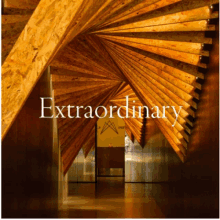 a picture of a hallway with the words extraordinary on the bottom