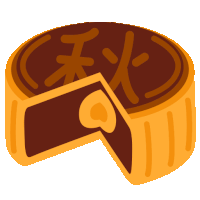 an illustration of a cake with a slice taken out of it