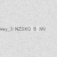 a white background with the words key 3 nzsxq b nv written on it .