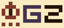 the letters g2 and g3 are displayed in a pixel art style