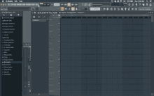 a computer screen shows a program called fl studio on it