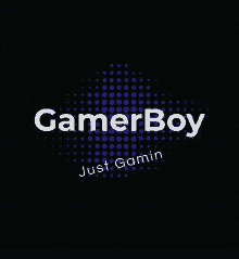 a logo for gamerboy that says just gamit on it