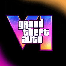 a logo for grand theft auto with a palm tree on it