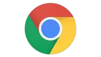 the google chrome logo has a blue circle in the center