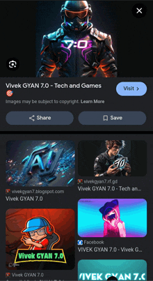 a screenshot of a video game called vivek gyan 7.0 tech and games