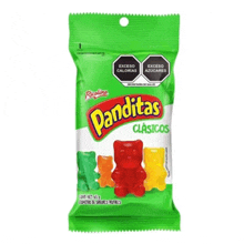 a green bag of panditas classicos candy