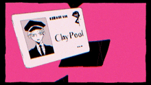 a clay pool id card with a picture of a man