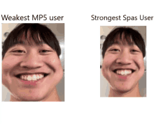 a weakest mp5 user and strongest spas user