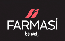 a logo for farmasi that says be well on it