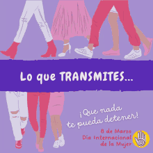 a poster that says lo que transmites i que nada te pueda detener