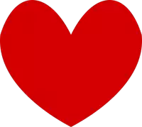 a red heart with a white background is a symbol of love