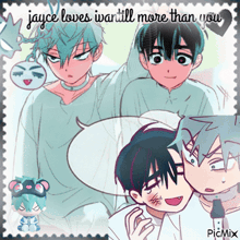 jayce loves i want ll more than you written on a picture