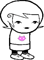 a pixel art drawing of a girl with a pink cat on her chest .