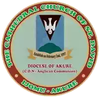 a logo for the cathedral church of st. david is shown