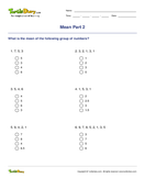 Mean Part 2 - statistics - Fourth Grade