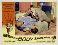 INVASION OF THE BODY SNATCHERS, Kevin McCarthy, Dana Wynter, (inset, left); Kevin McCarthy, (upper right), 1956