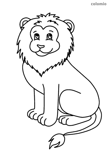 Lion coloring pages