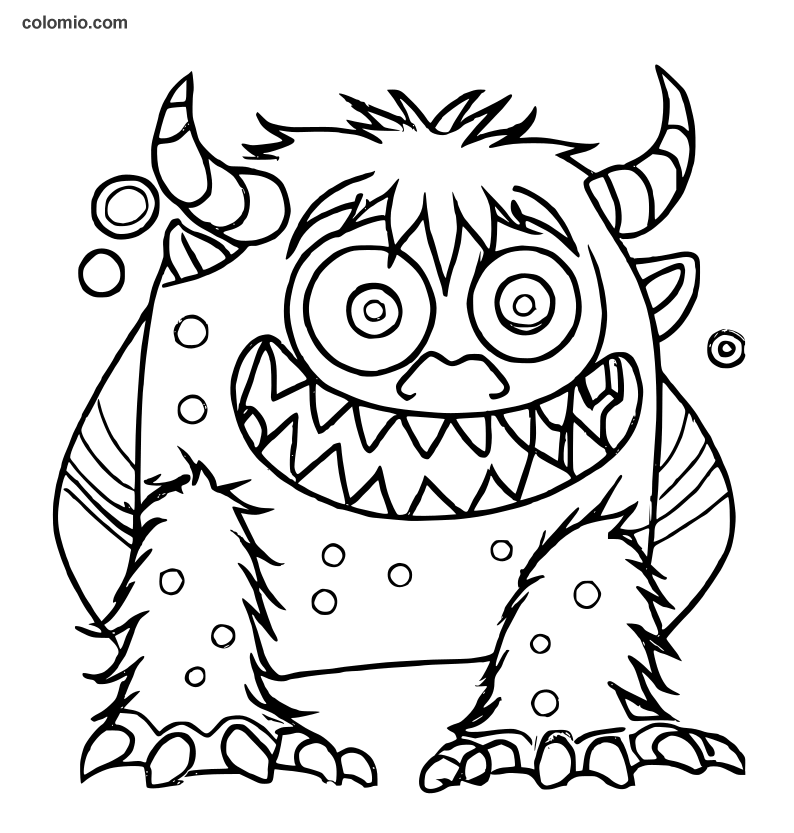 Monster coloring pages