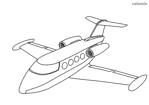 Airplane Coloring Pages