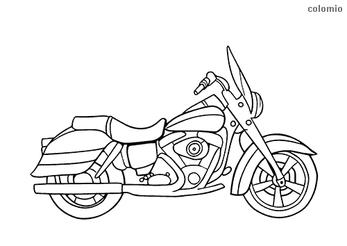 Simple cruiser coloring sheet