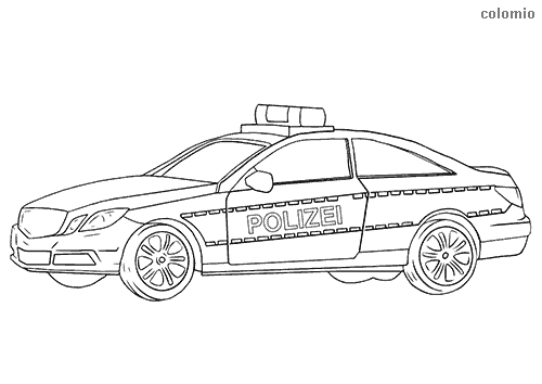 Police Car Coloring Pages