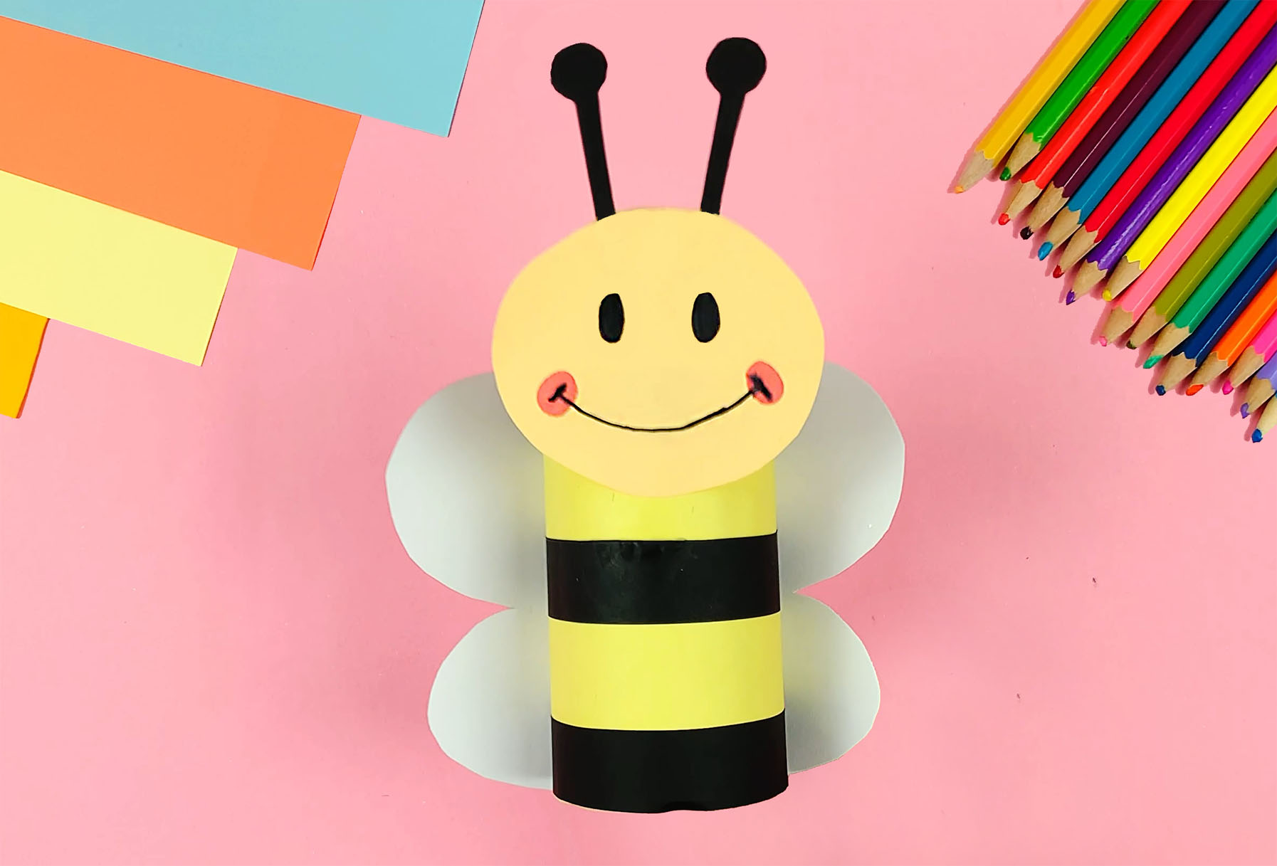 Bee craft - step by step