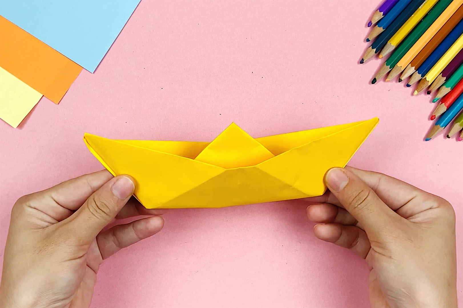 How to make a paper boat -  Step by step guide with templates and Video