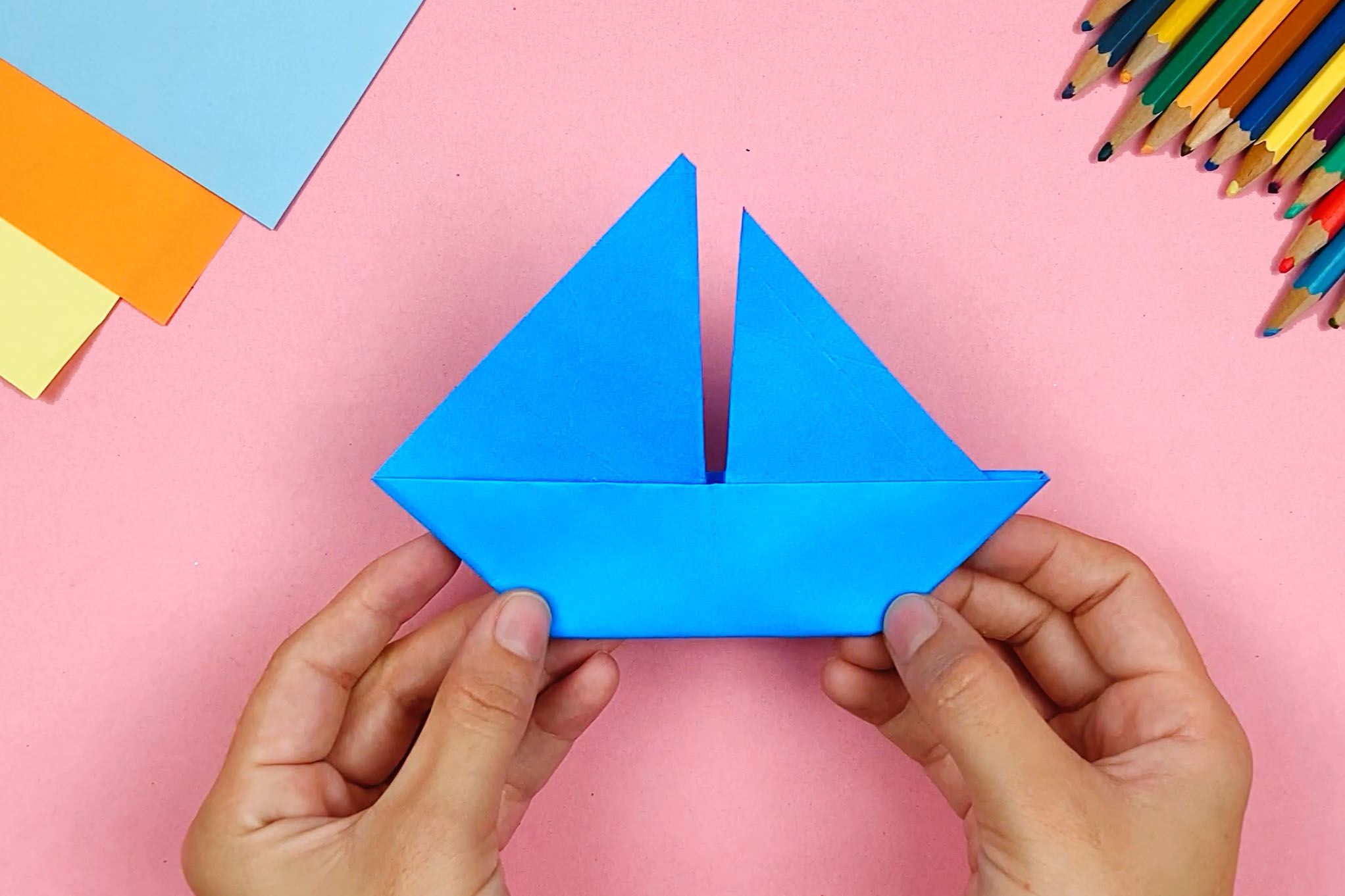 Origami Boat - Step by step guide with templates and Video