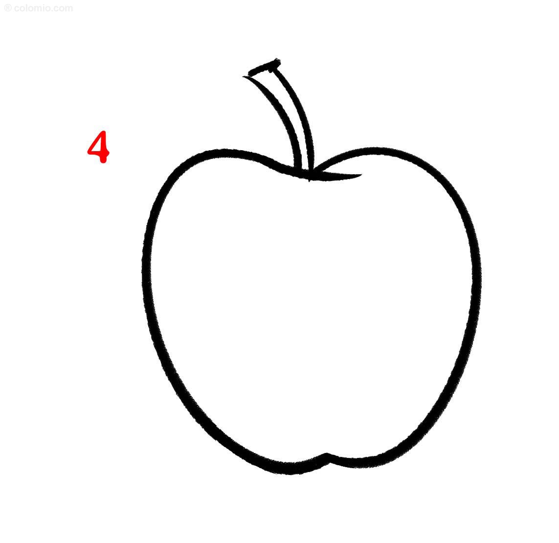 How to Draw an Apple - Step by Step