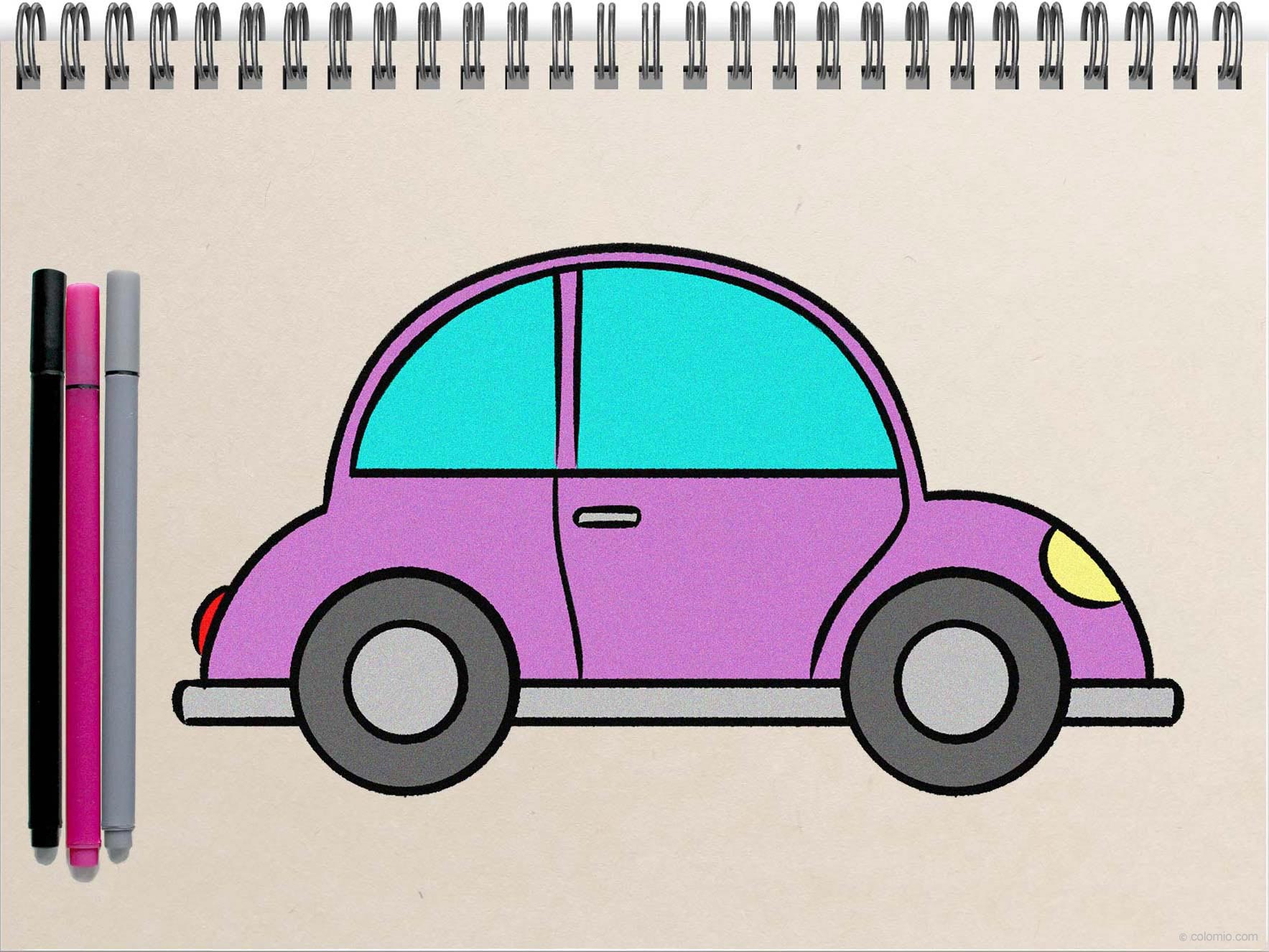 Car drawing - Step by Step Tutorial with Pictures