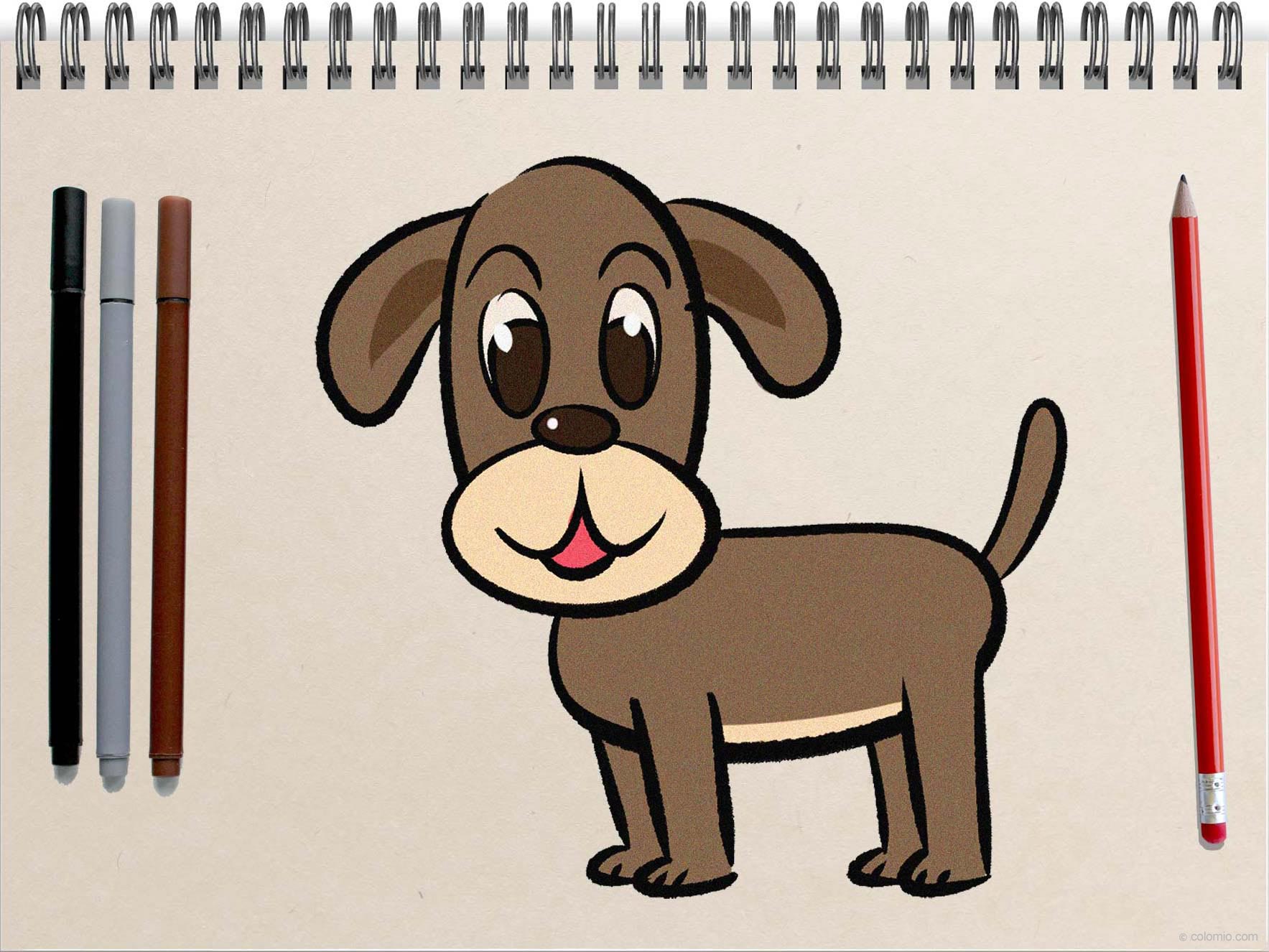 Dog drawing - Step by Step