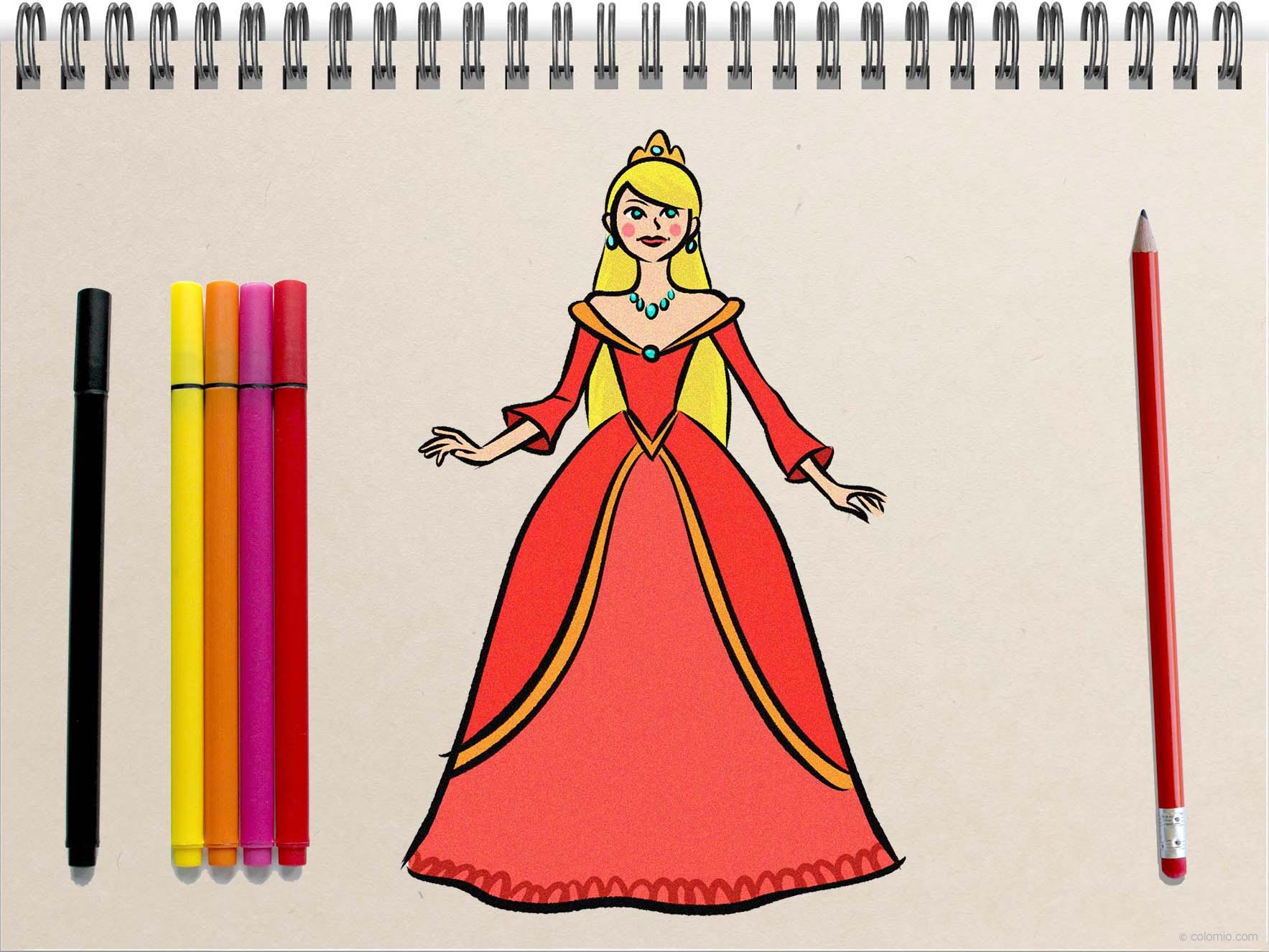 How to Draw a Princess - Step by Step