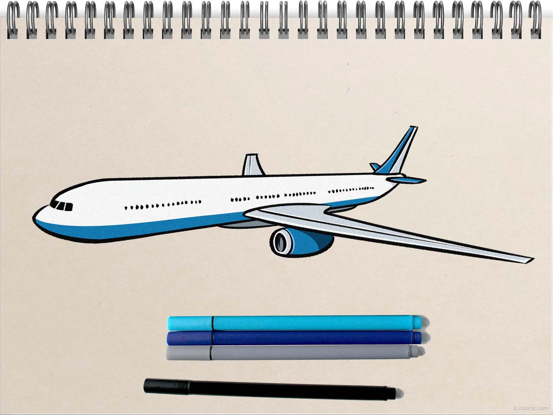 Airplane drawing - Step by Step Guide