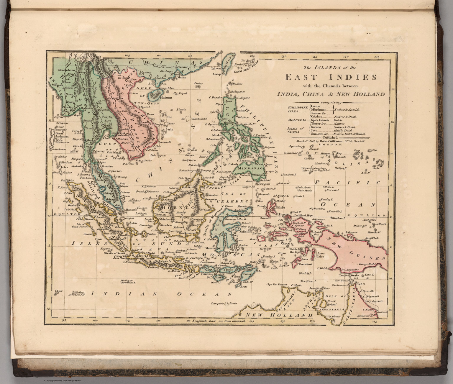 The Islands of the East Indies with the Channels between India, China ...