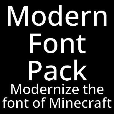 Modern Font Pack - Minecraft Resource Packs - CurseForge