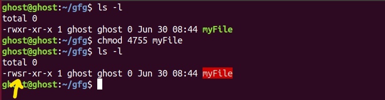 setting-SUID using octal notional