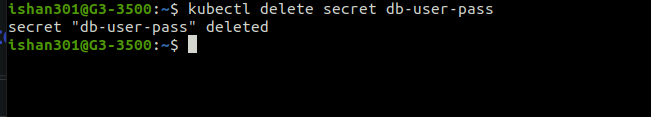 deleting secret