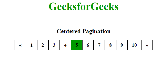 centered pagination