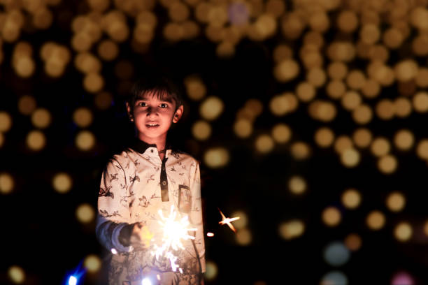 Cute indian Child on traditional Wear Cute indian Child on traditional Wear diwali kids stock pictures, royalty-free photos & images